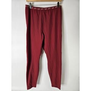 Yitty Lizzo Womens Spotlight Ruched Leggings Size 2XL Maroon Shimmer Glitter